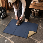 Tapis pliable pour changer de chaussures en extérieur