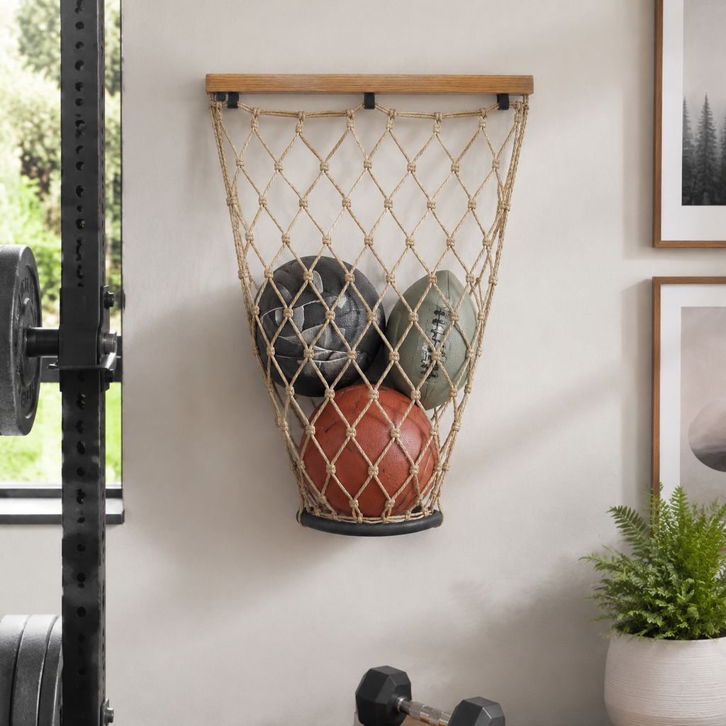 Filet de rangement pour ballons de sport
