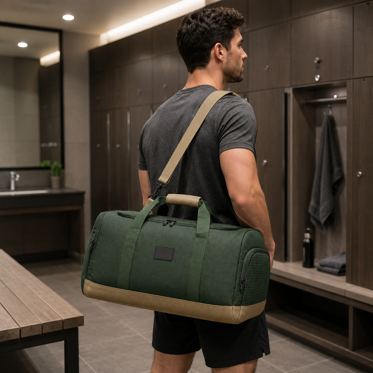 Sac de sport avec compartiment séparé pour chaussures