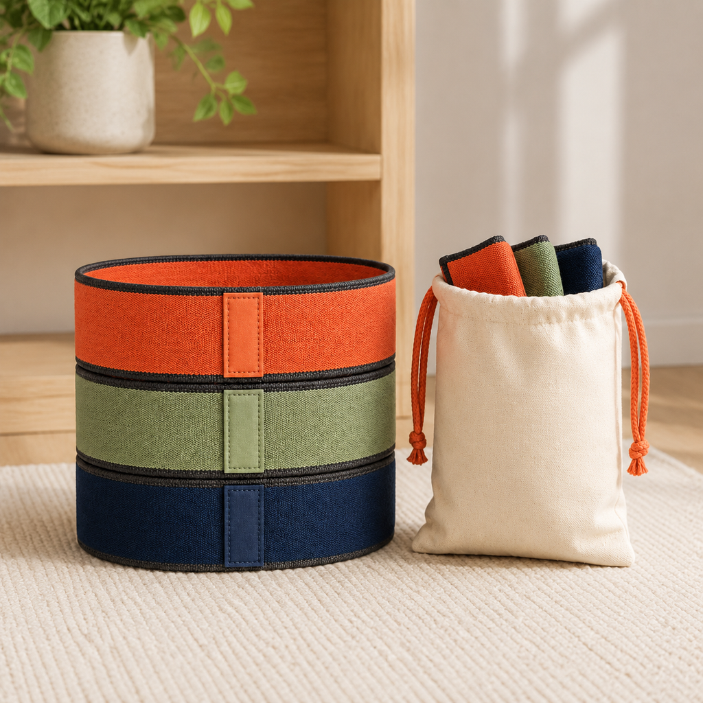Lot de 3 bandes de résistance avec pochette