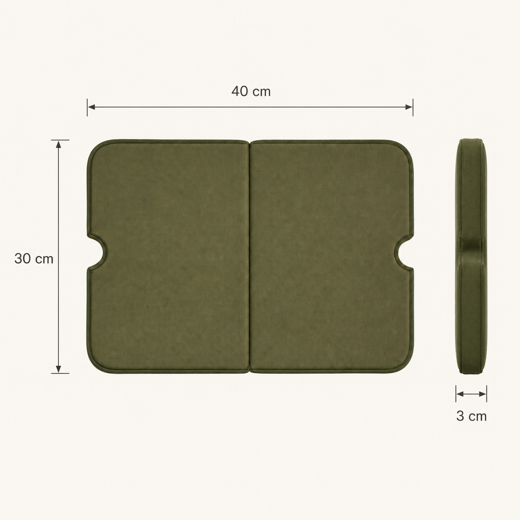 Coussin de protection pliable pour les genoux