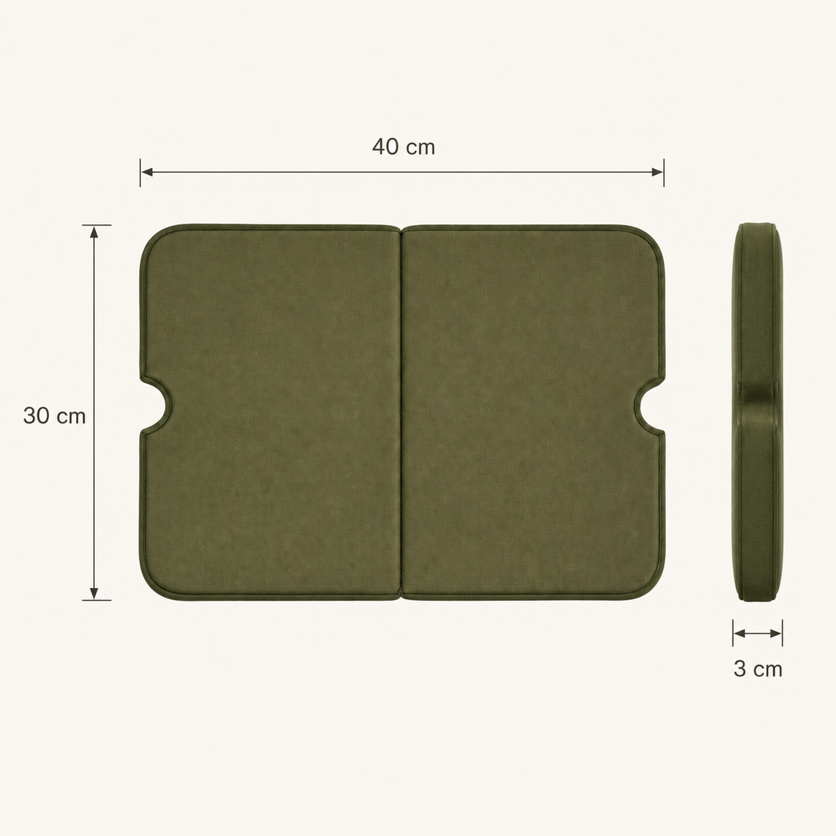 Coussin de protection pliable pour les genoux